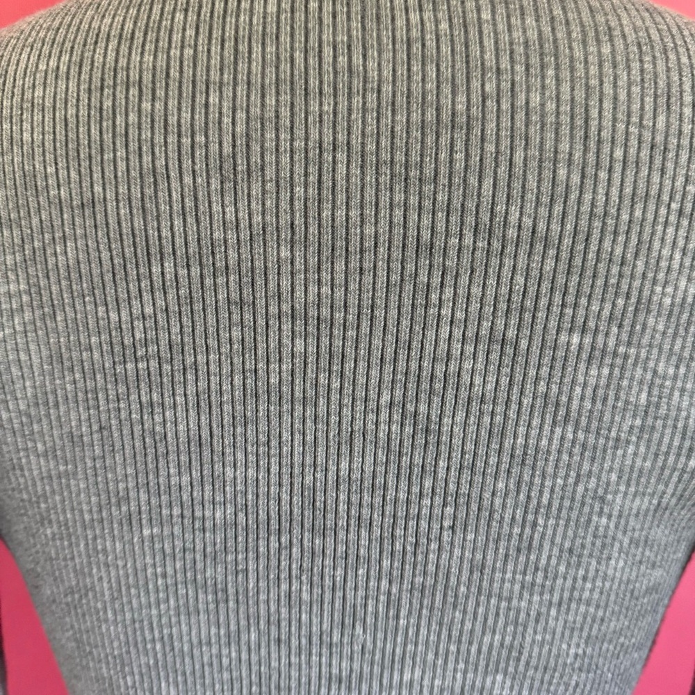 Pretty Knit USA Cozy Clean Girl Stretch Rib Knit Cardigan w/ Front Tie L - Picture 7 of 10